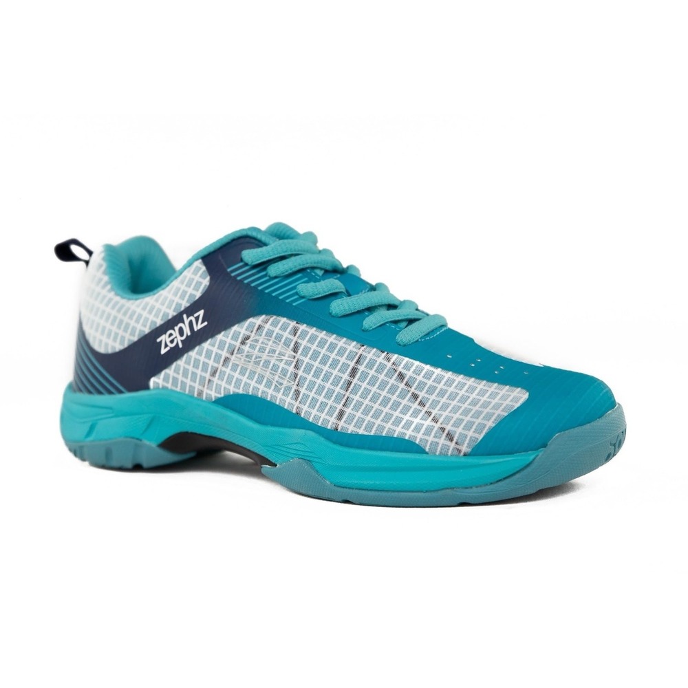 Zephz Women's CourtLazer Pickleball Shoe Canal Blue/White SIZE 9